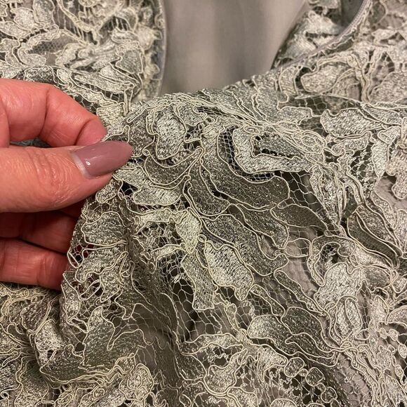 Ralph Lauren black label lace/silk dress, size 10 - Picture 5 of 11